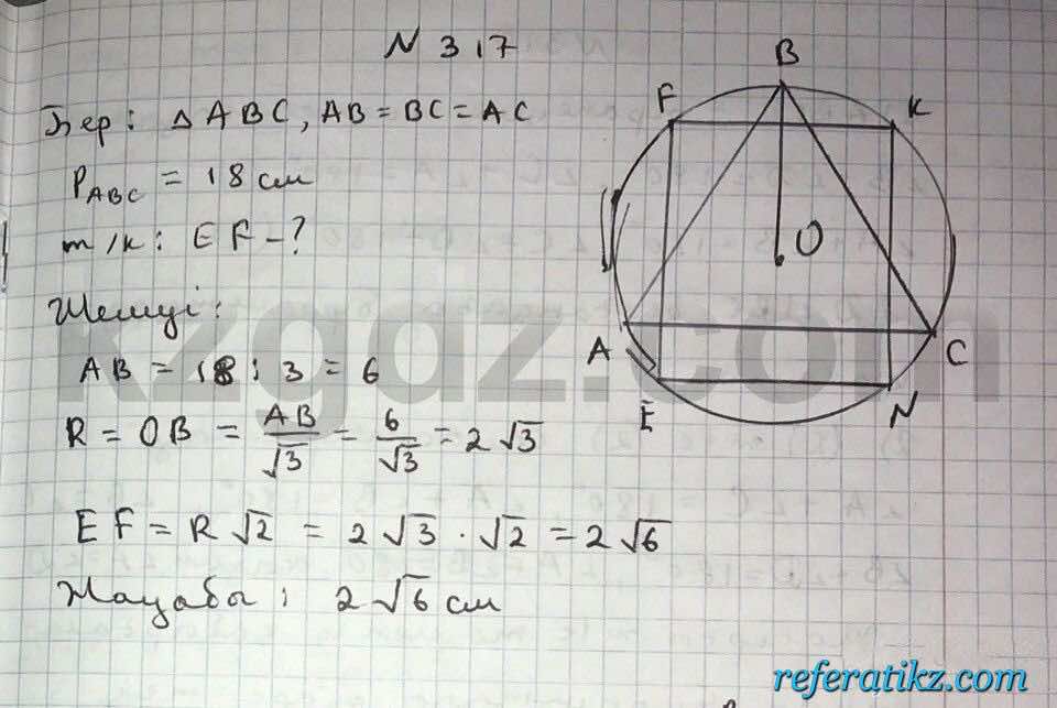 Геометрия Чакликова 9 класс 2013  Упражнение 317