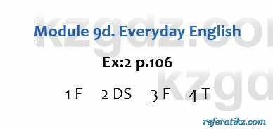 Английский язык Excel for Kazakhstan (Grade 6) Student's book Вирджиниия Эванс 6 класс 2018 Упражнение Ex:2 p.106