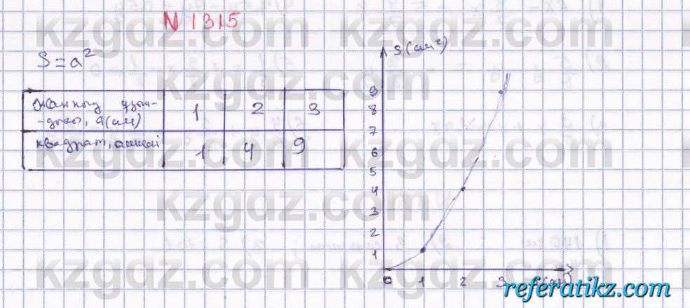 Математика Алдамуратова 6 класс 2018  Упражнение 1315