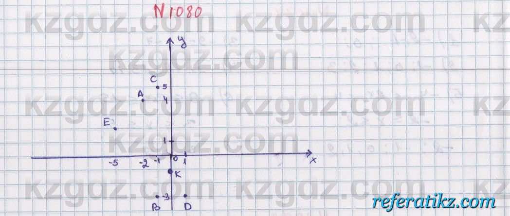 Математика Алдамуратова 6 класс 2018  Упражнение 1080