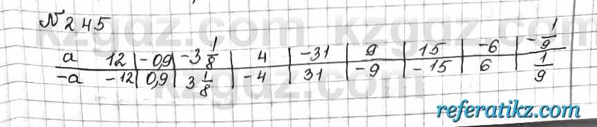 Математика Алдамуратова 6 класс 2018  Упражнение 245