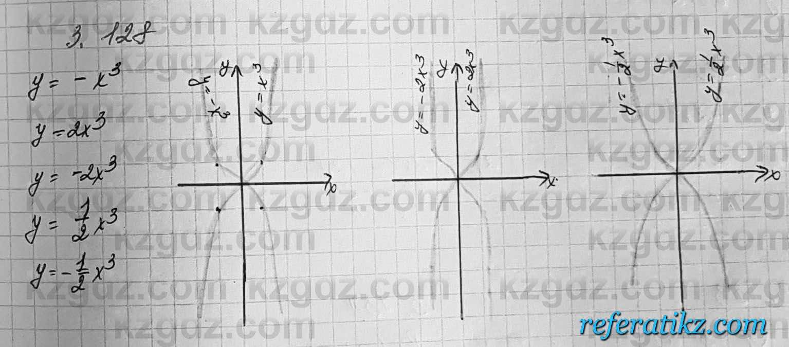 Алгебра Шыныбеков 7 класс 2017 Упражнение 3.128