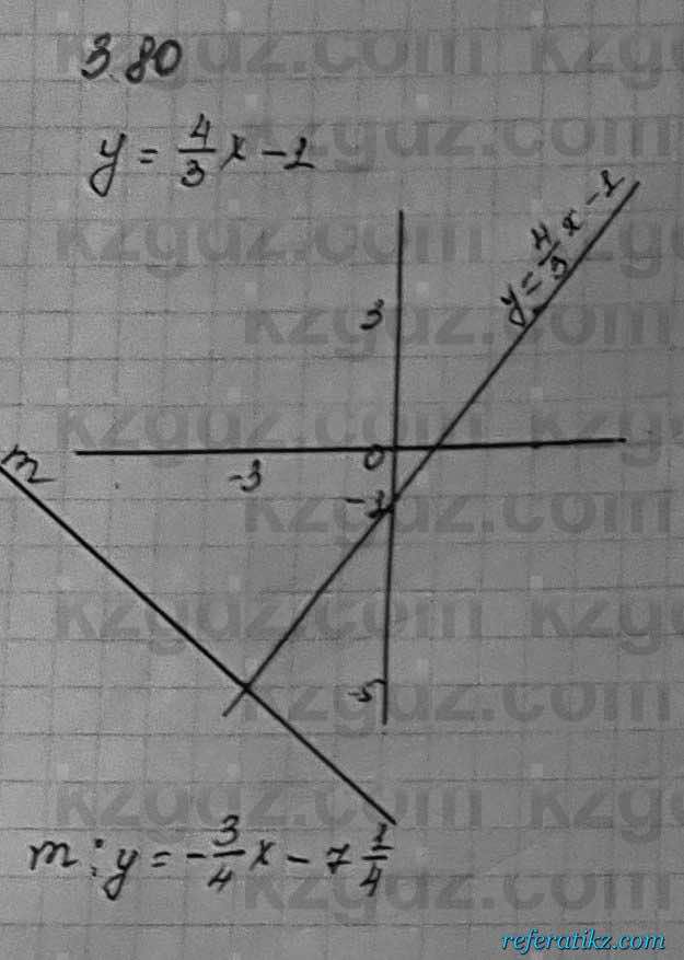 Алгебра Шыныбеков 7 класс 2017 Упражнение 3.80