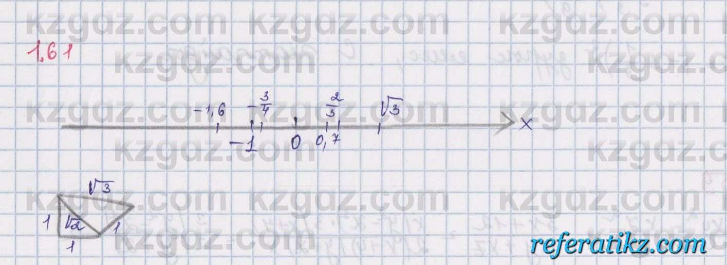 Алгебра Шыныбеков 8 класс 2018  Упражнение 1.61