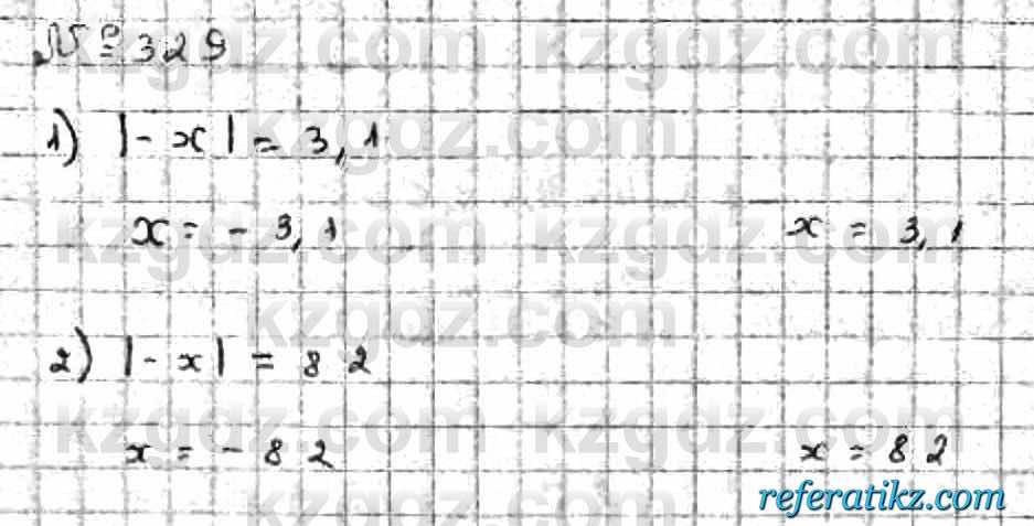 Математика Абылкасымова 6 класс 2018  Упражнение 329
