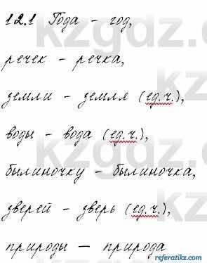 Русский язык и литература Жанпейс 6 класс 2018  Урок 12.1