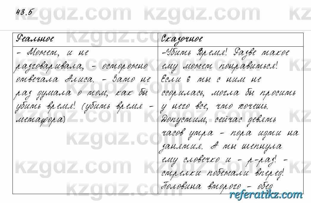 Русский язык и литература Жанпейс 6 класс 2018  Урок 43.5