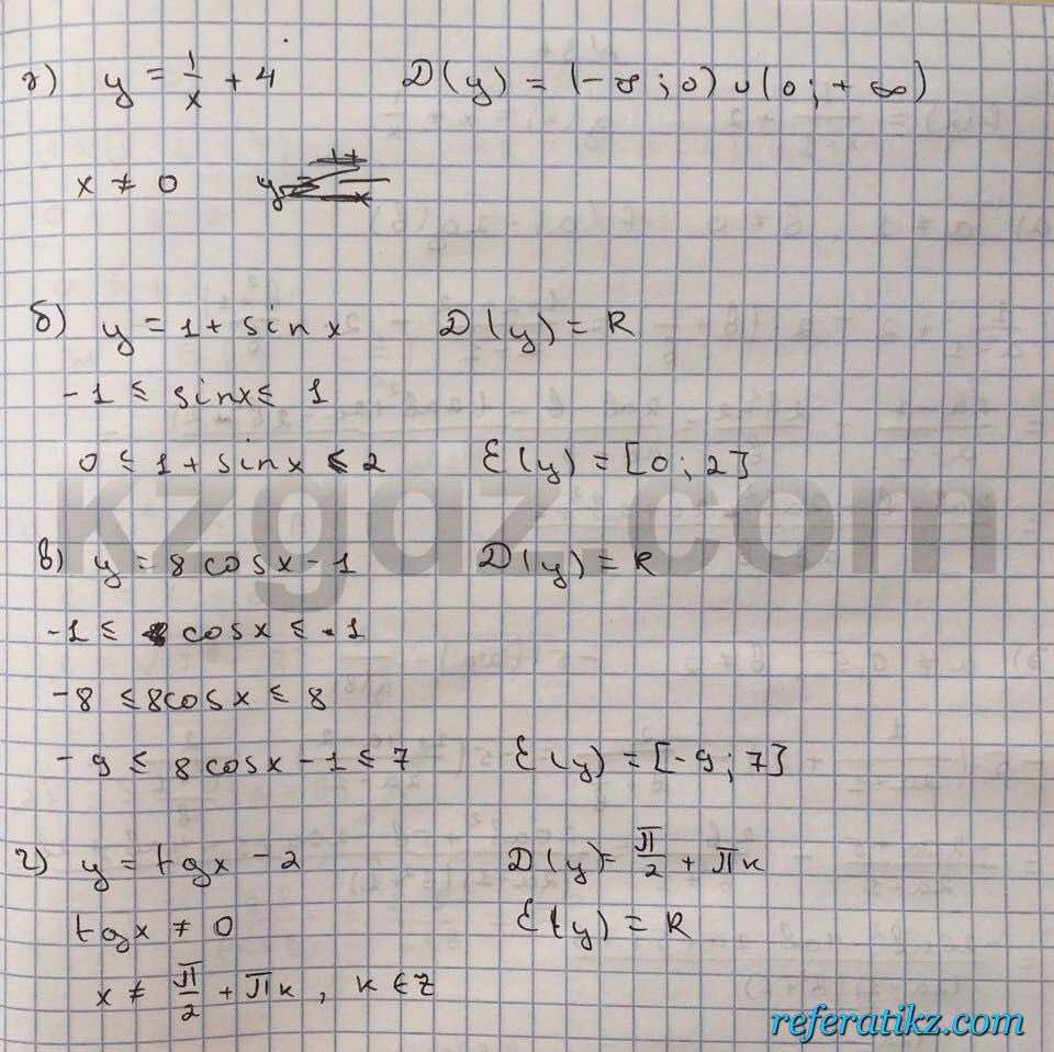 Алгебра Абылкасымова 10 класс Естественно-математическое направление  Упражнение 35