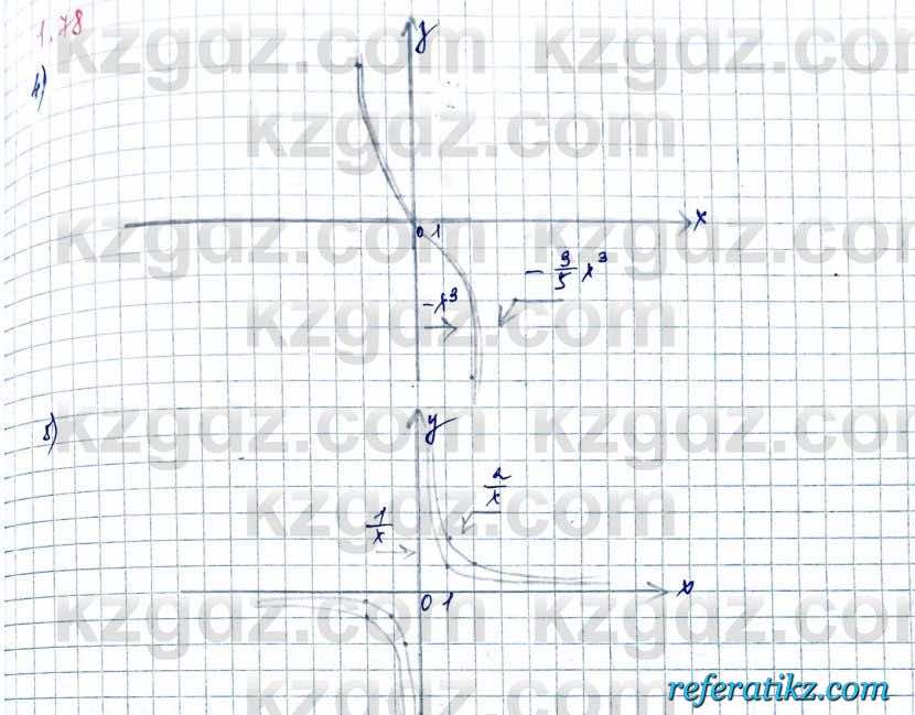 Алгебра и начало анализа ЕМН Шыныбеков 10 класс 2019  Упражнение 1.78