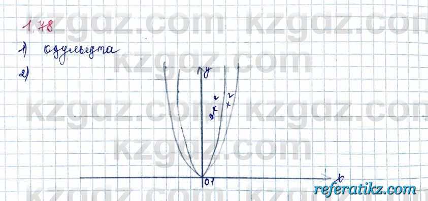 Алгебра и начало анализа ЕМН Шыныбеков 10 класс 2019  Упражнение 1.78