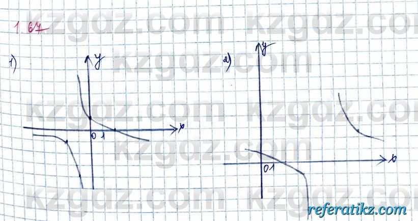 Алгебра и начало анализа ЕМН Шыныбеков 10 класс 2019  Упражнение 1.67