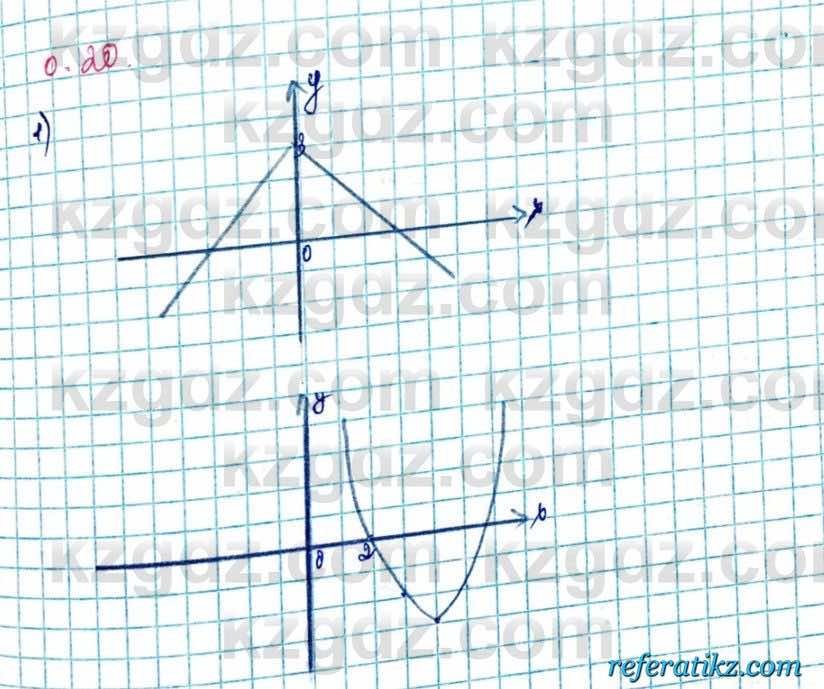 Алгебра и начало анализа ЕМН Шыныбеков 10 класс 2019  Упражнение 0.20