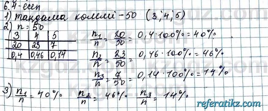 Алгебра ЕМН Абылкасымова 11 класс 2020  Упражнение 6.4