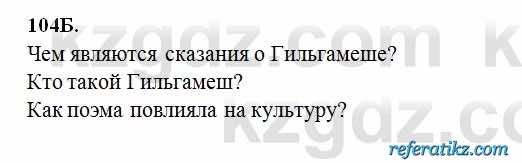 Русский язык Сабитова 6 класс 2018  Упражнение 104Б