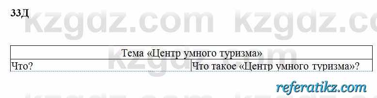 Русский язык Сабитова 6 класс 2018  Упражнение 33Д