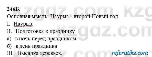 Русский язык Сабитова 6 класс 2018  Упражнение 246Б