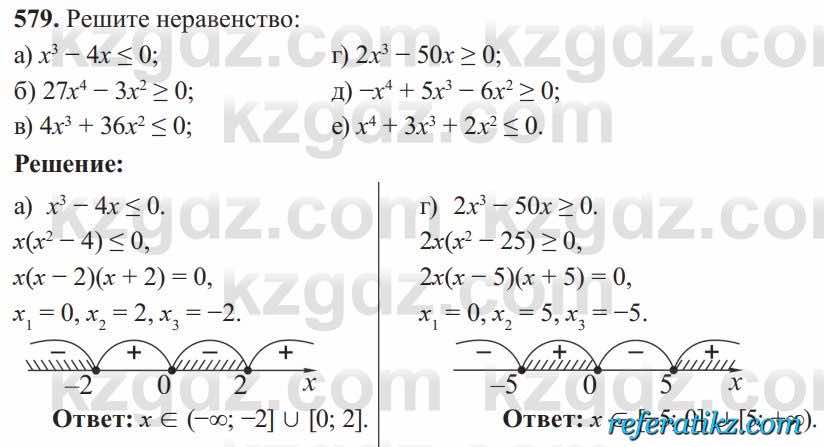 Алгебра Солтан 8 класс 2020  Упражнение 579