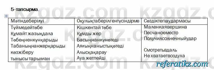 Казахский язык и литература Оразбаева 2017Упражнение 5