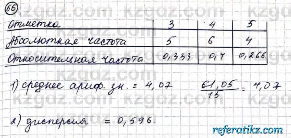 Алгебра Абылкасымова 9 класс 2019 Повторение 66