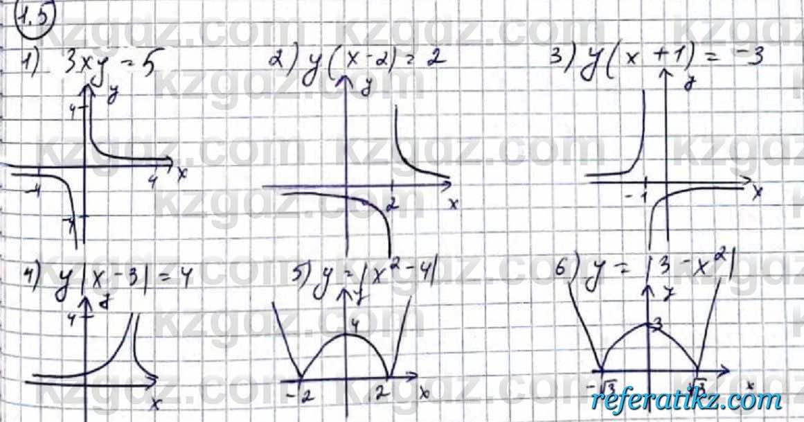 Алгебра Абылкасымова 9 класс 2019 Упражнение 1.5