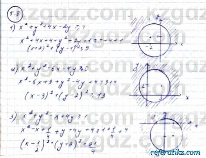 Алгебра Абылкасымова 9 класс 2019 Упражнение 5.8