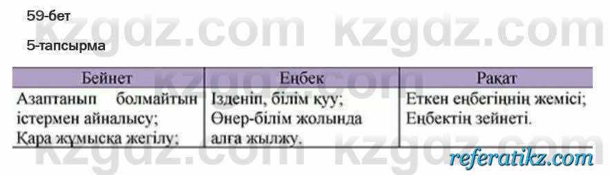 Казахская литература Актанова 6 класс 2018 Упражнение 5