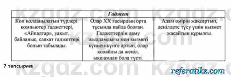Казахский язык Косымова 7 класс 2018 Упражнение 7